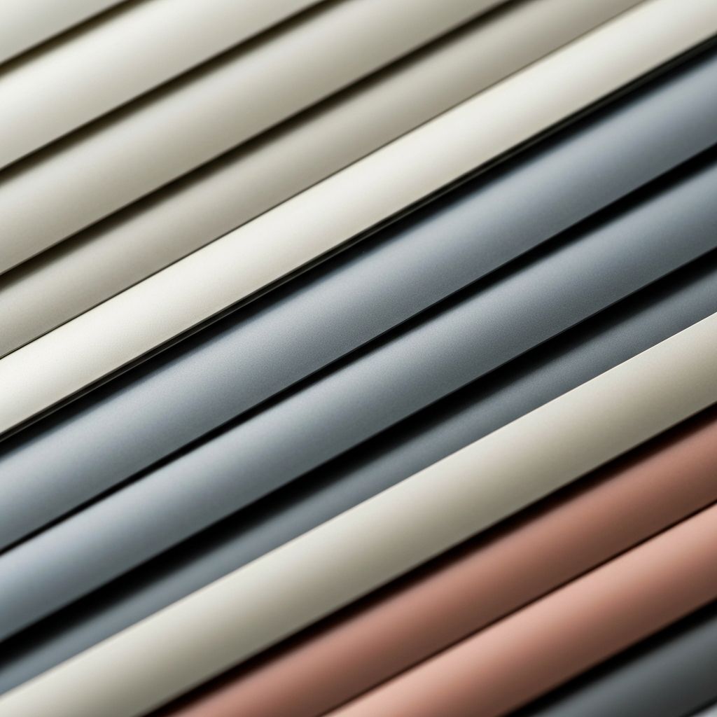 تفاصيل شرائح ستائر ألمنيوم بألوان متعددة
