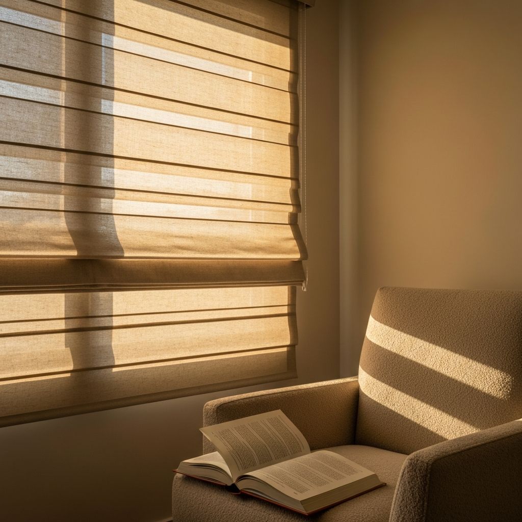 ستائر روماني بالرياض - تركيب وتفصيل احترافي